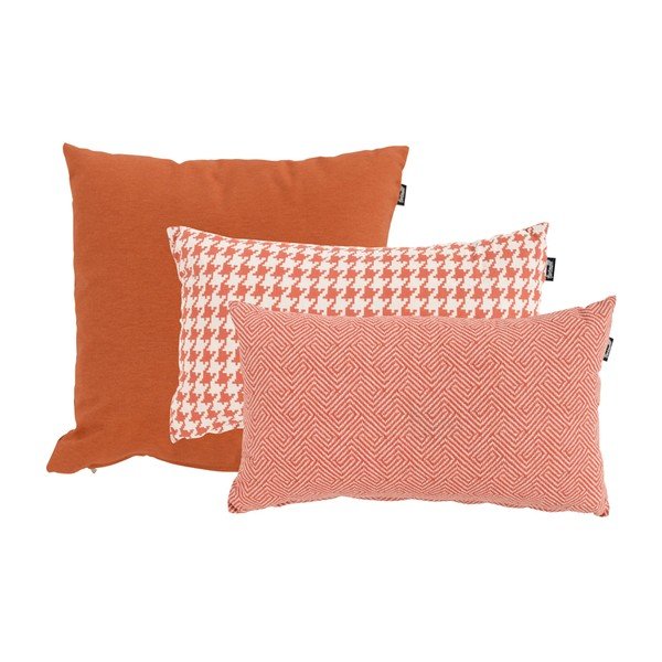 Oranžno-bela zunanja blazina Hartman Poule, 30 x 50 cm-image-1