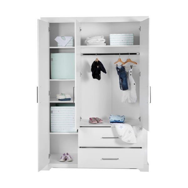 Bela otroška garderobna omara 139x199 cm Maxi – Roba-image-3