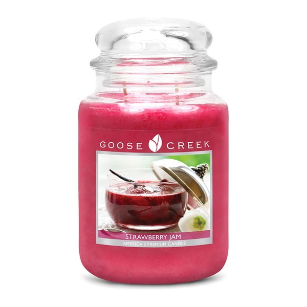 Dišeča sveča v steklenem kozarcu Goose Creek Strawberry Marmalade, 0,68 kg