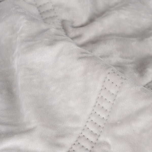 Kremno belo prešito pregrinjalo 180x260 cm – Ixia-image-2
