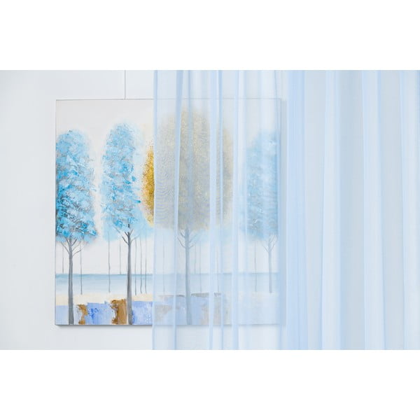 Modra prosojna zavesa 140x245 cm Voile – Mendola Fabrics-image-2