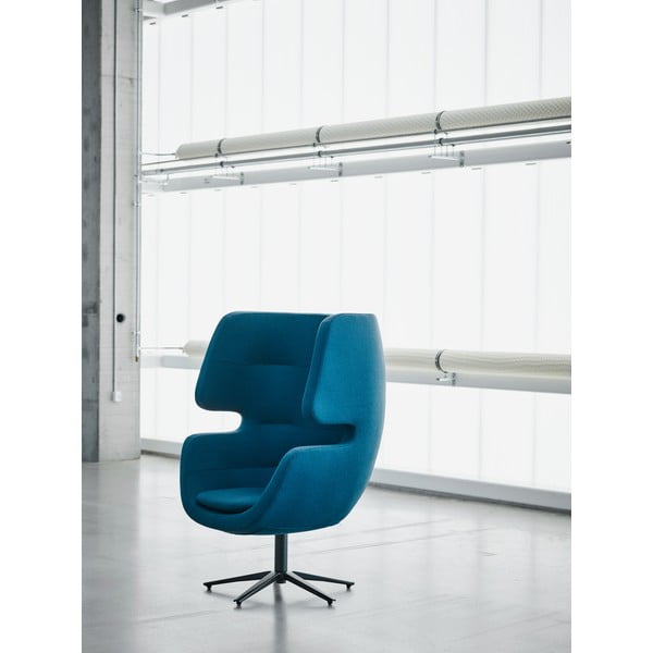 Temno zelen vrtljiv fotelj Softline Moai-image-3