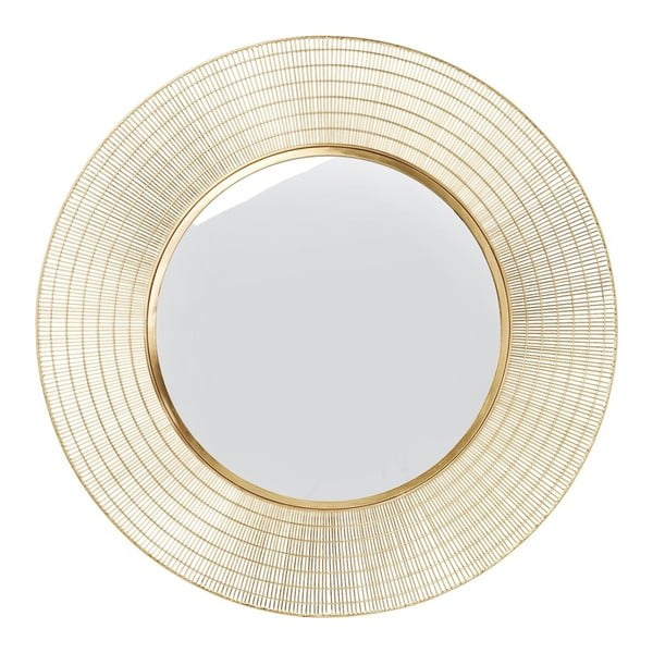 Zlato ogledalo Kare Design Nimbus, ⌀ 90 cm