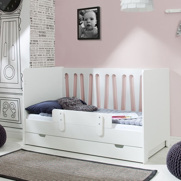 Bela pregrada za otroško posteljico Pinio Moon-image-2