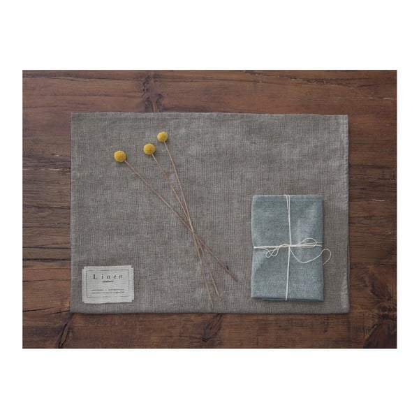 Komplet 4 prtičkov z mešanico lanu Really Nice Things Blue Gradient, 43 x 43 cm-image-2