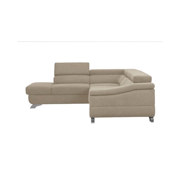Windsor & Co Zofe Gamma rjava in siva raztegljiva zofa z žametnim oblazinjenjem, levi kot-image-3