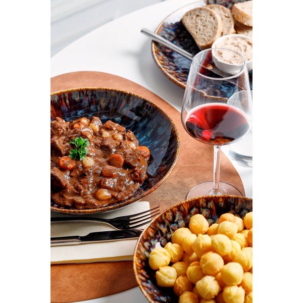 Rjav jušni porcelanast krožnik ø 26 cm Resto – BonBistro-image-1