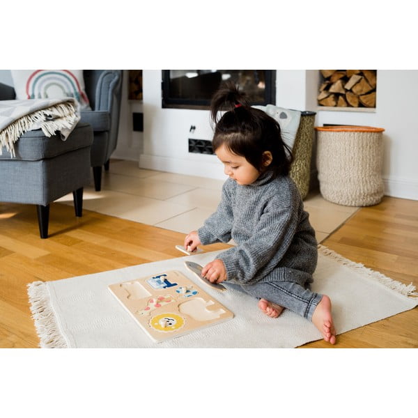 Lesena sestavljanka vtikanka (število koščkov 6) Safari – Kindsgut-image-2