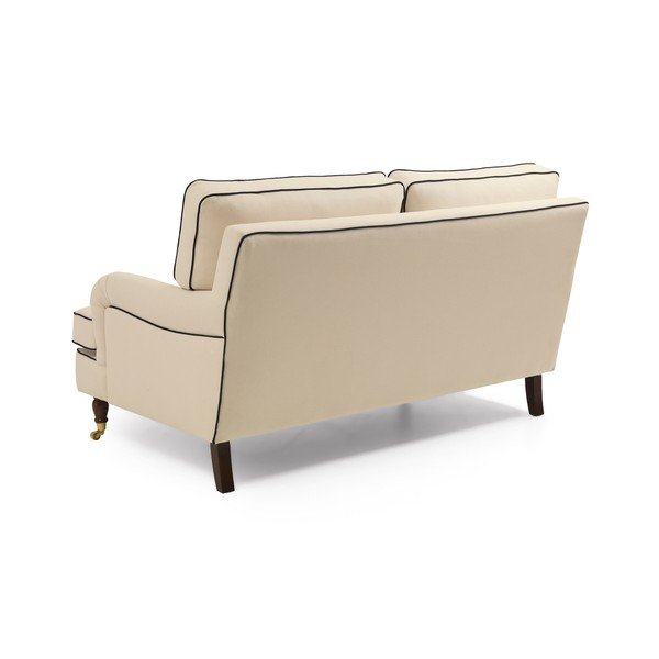 Krem kavč s temno modrimi obrobami Max Winzer Passion, 158 cm-image-3