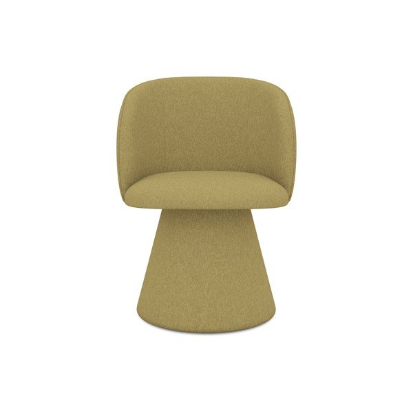 Gorčično rumen oblazinjen jedilni stol Maia – Makamii-image-1