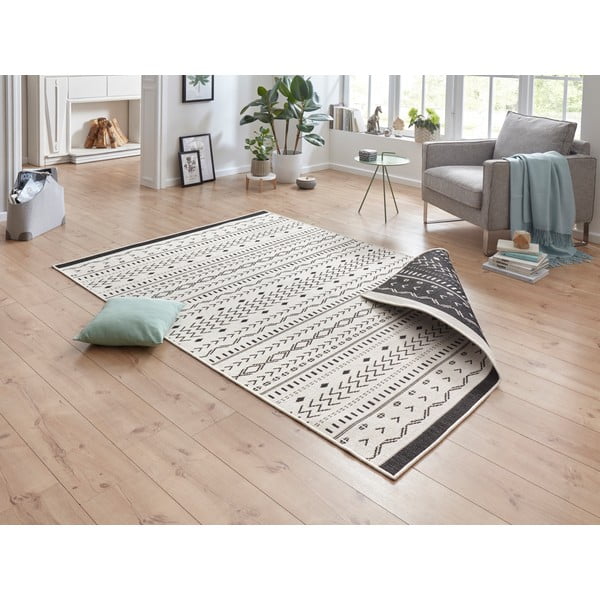 Črno-bež zunanja preproga NORTHRUGS Kuba, 290 x 200 cm-image-4