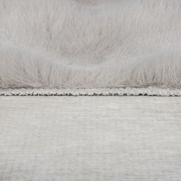 Svetlo sivo sintetično krzno 160x230 cm Waffle Faux Fur – Flair Rugs-image-4