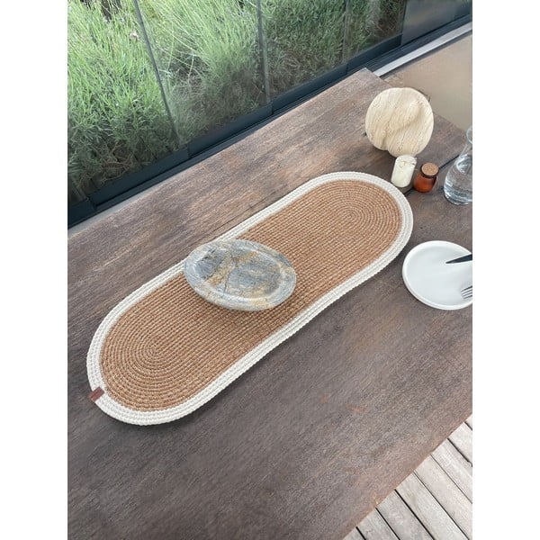 Namizni tekač iz jute 35x100 cm Wicker – Mila Home Luxury-image-3