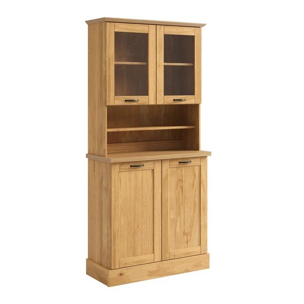 Omara iz masivnega bora v svetli naravni barvi 86x181,5x37 cm Teramo – Støraa-image-4