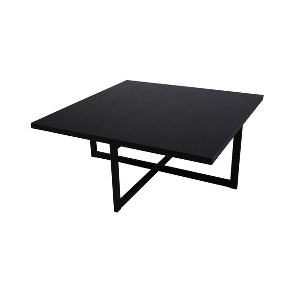 Črna hrastova mizica Canett Elliot, 100 x 100 cm-image-3