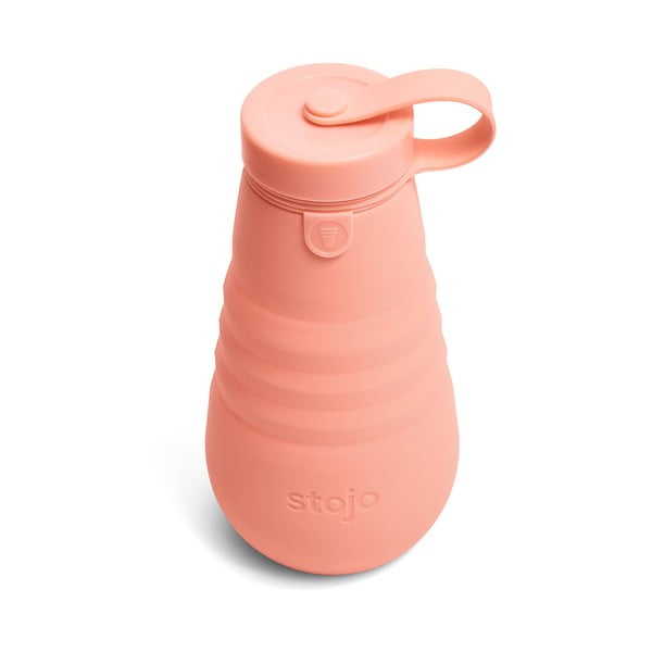 Oranžna zložljiva steklenica Stojo Bottle Apricot, 590 ml-image-1