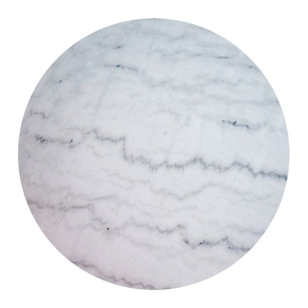Bela marmorna mizica z zlatim podnožje RGE Accent, ⌀ 85 cm-image-3