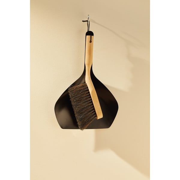 Komplet metle in smetišnice iz bukovega lesa Kitchen Craft Natural Elements-image-4