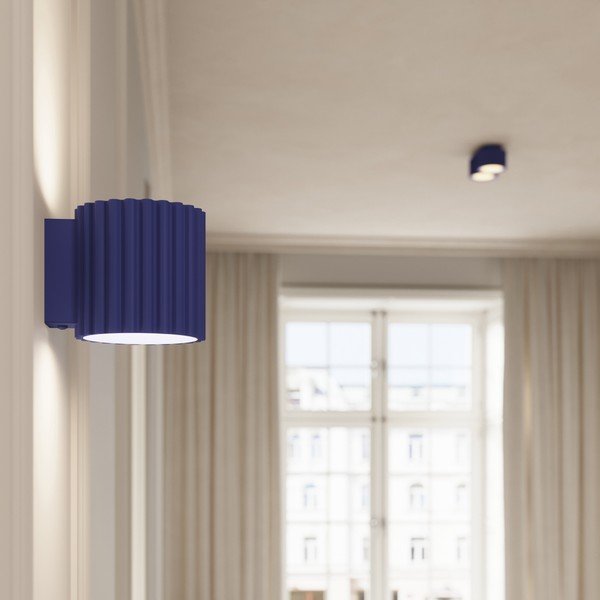 Modro kovinsko točkovno svetilo ø 10 cm Zora – Sollux-image-2