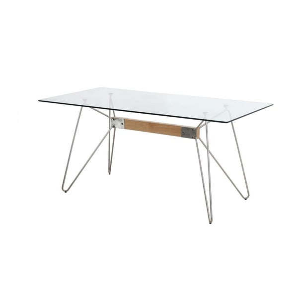 Jedilna miza z belimi nogami Marckeric Nicole, 160 x 90 cm
