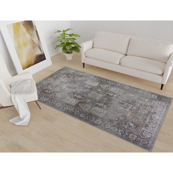 Siva pralna preproga 80x150 cm Vintage Orient – Vitaus-image-1