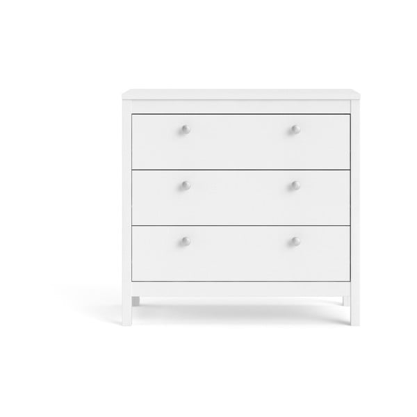 Bela nizka komoda 82x80 cm Madrid – Tvilum-image-2