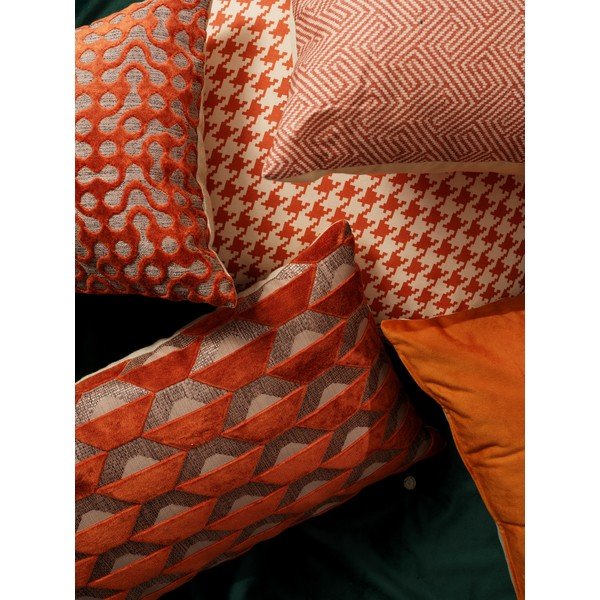 Oranžno-bela zunanja blazina Hartman Poule, 50 x 50 cm-image-1