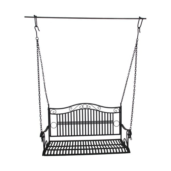 Črna kovinska vrtna gugalnica Cumbal – Garden Pleasure