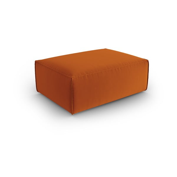 Oranžen žameten tabure Mackay – Cosmopolitan Design