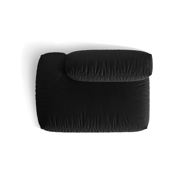 Črn modul za sedežno garnituro (levi kot) Martina – Micadoni Home-image-4