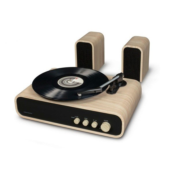 Bež in črn gramofon Crosley Gig