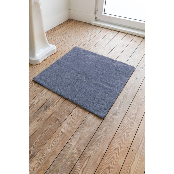 Modra bombažna kopalniška preproga Tiseco Home Studio Luca, 60 x 60 cm-image-1