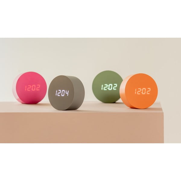 Digitalna budilka ø 9 cm Spry Round – Karlsson-image-1