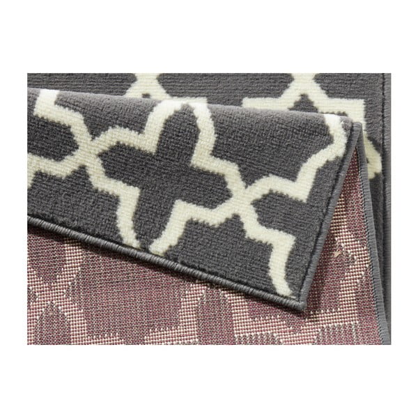 Siv tekač z belimi detajli Hanse Home Basic Glam, 80 x 200 cm-image-3