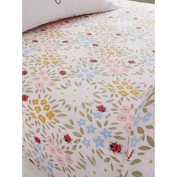 Napenjalna enojna otroška rjuha 90x190 cm Garden Animals – RHS-image-1