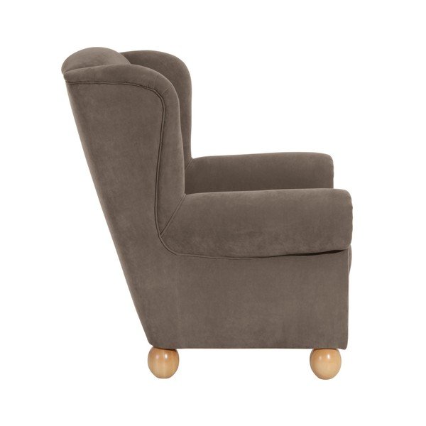 Max Winzer Monarch Velor rjav fotelj-image-2