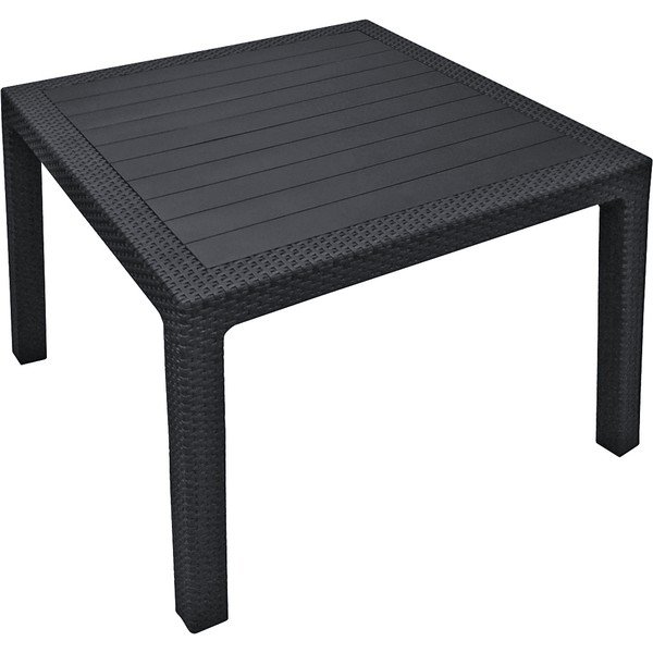 Temno siva vrtna miza Keter Melody, 95 x 95 cm