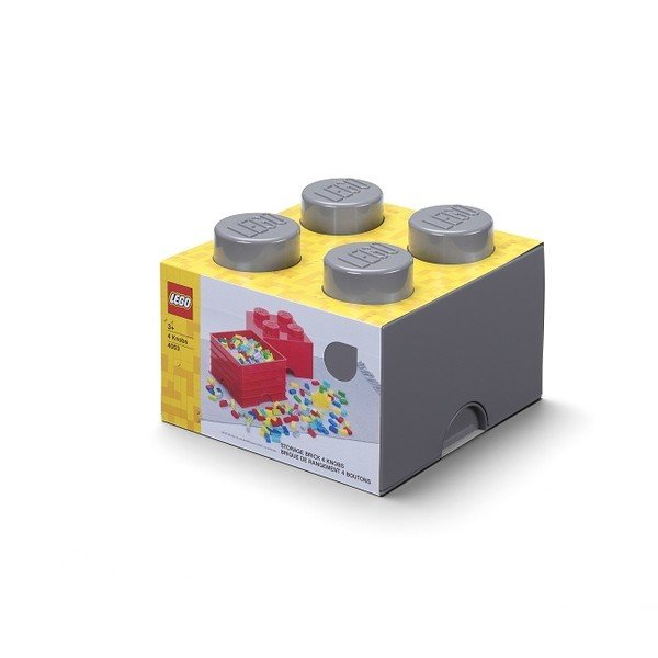 Otroška temno siva škatla za shranjevanje LEGO® Square-image-1