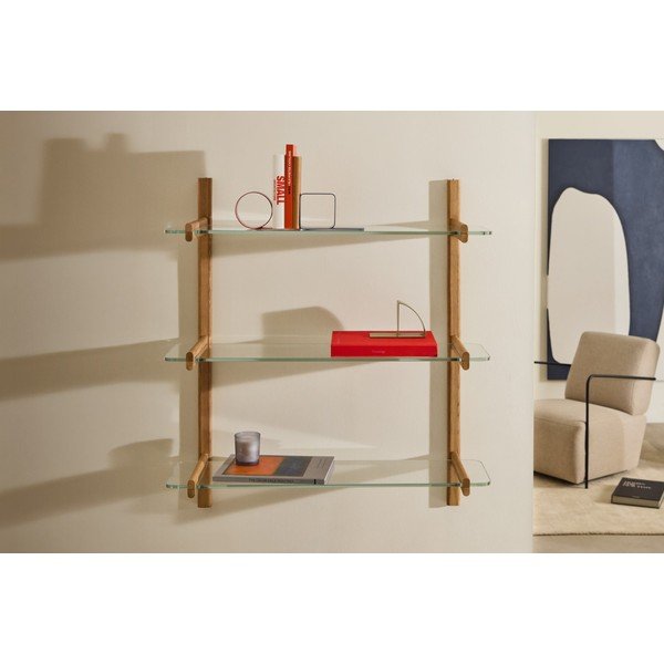 Steklen element - polica 3 ks 110x1 cm Sitra – Kave Home-image-1