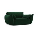 Temno zelen žameten fotelj Vanda – Mazzini Sofas