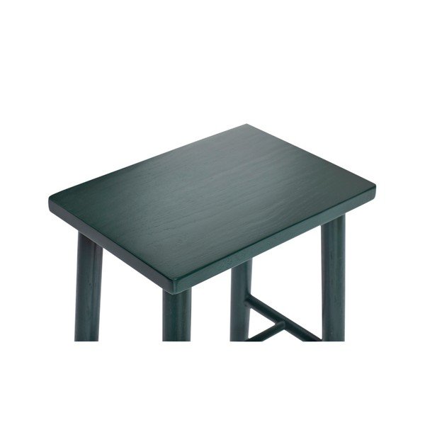 Temnozeleni hrastov barski stolček Hübsch Hrastov barski stolček, višina 52 cm-image-1