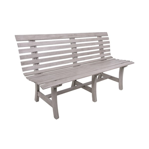 Siva vrtna klop iz masivnega lesa Mandalay – Garden Pleasure