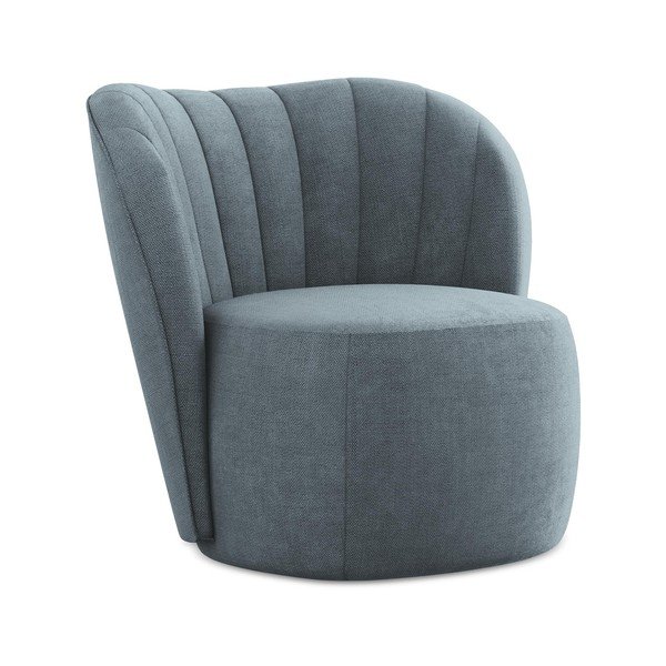 Moder fotelj iz šenilje Keloa – Makamii