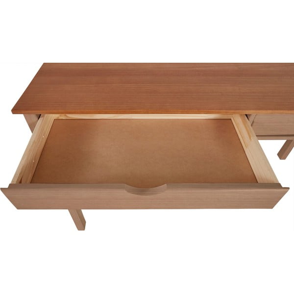 Delovna miza iz borovega lesa Støraa Gava, dolžina 140 cm-image-4