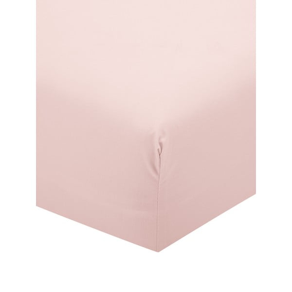 Rožnata bombažna rjuha iz perkala Cotton works, 160 x 200 cm