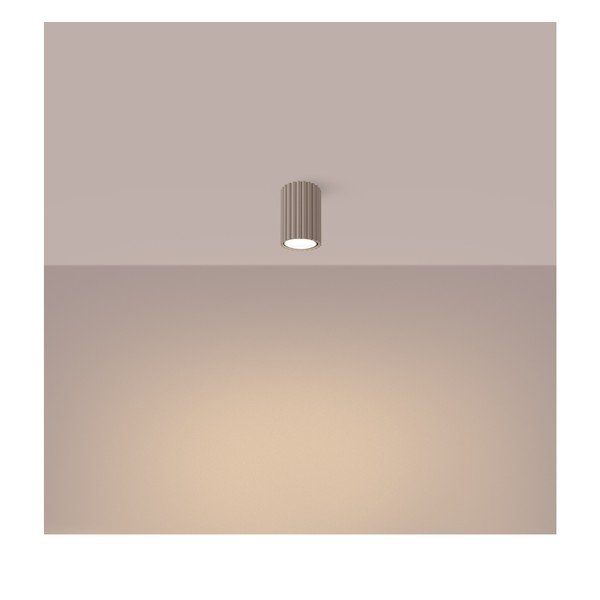 Sivorjavo kovinsko točkovno svetilo ø 6,5 cm Gleam – Sollux-image-1