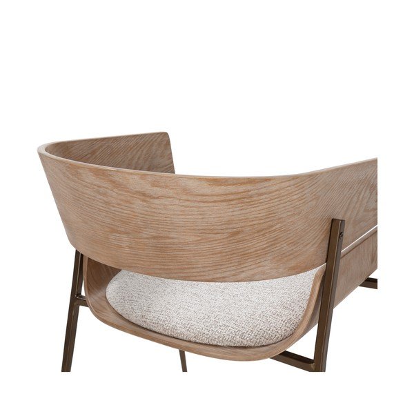 Oblazinjeni jedilni stoli v kompletu z nasloni za roke 2 ks v naravni barvi Naia – MOME-image-3