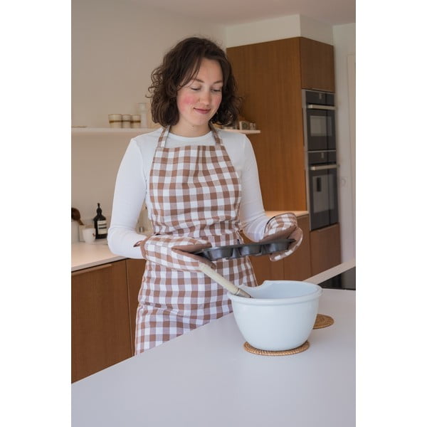 Bombažne kuhinjske rokavice v kompletu 2 ks Gingham – Tiseco Home Studio-image-1