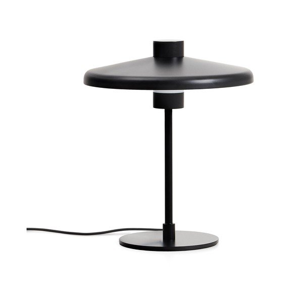 Črna namizna svetilka s kovinskim senčilom (višina 32,5 cm) Nuvira – Kave Home