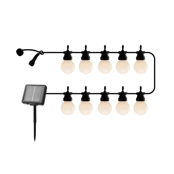 Svetlobna veriga število žarnic 10 ks s solarnim panelom dolžina 300 cm Lucas Matte – Sirius